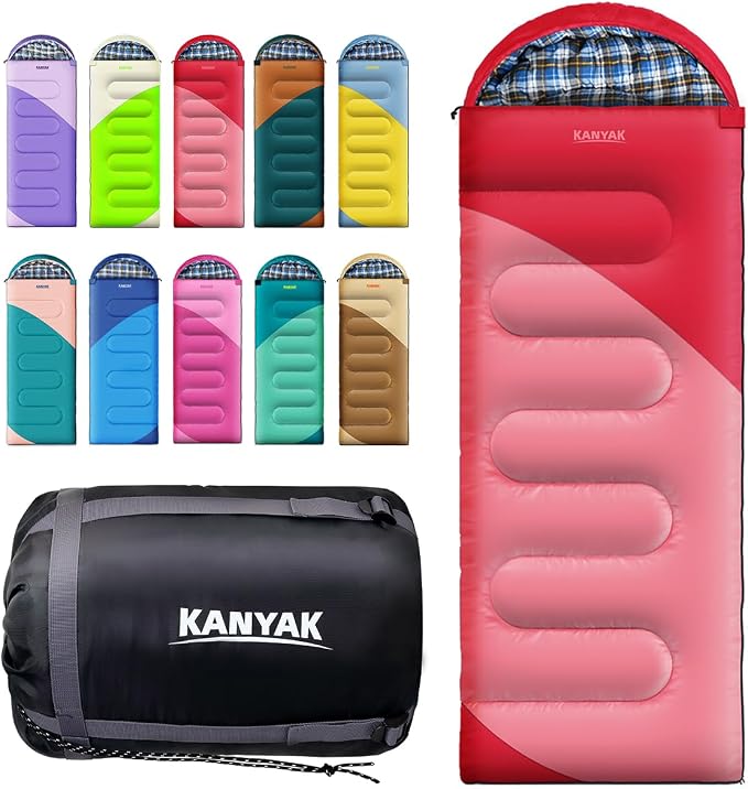 Camping Sleeping Bag, 32℉ Sleeping Bags by Kanyak-Exploreendlessnights