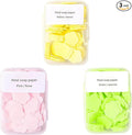 3 Boxes 300Pcs Portable Hand Washing Soap Sheets, Different Scented Mini Petal by Unknown