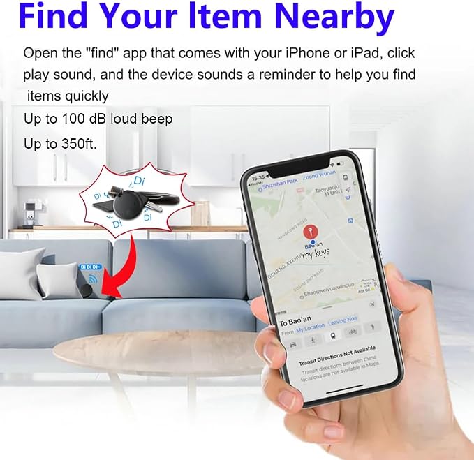 Air Tracker Tag-4 Pack, Smart Bluetooth Tracker, Smart Tag Item Finders Works - Image 2