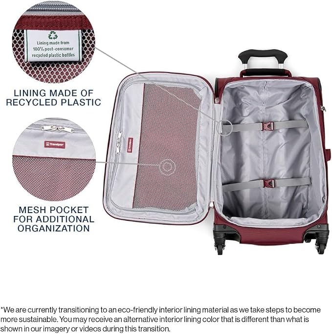Travelpro Maxlite 5 Softside Expandable 2-Piece Luggage Set — Carry-On and - Image 3