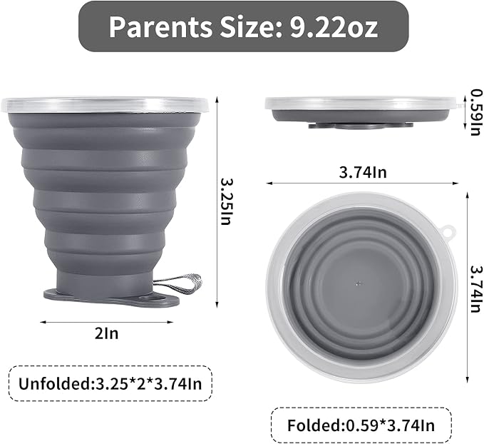 ME.FAN Silicone Collapsible Travel Cup - Image 2
