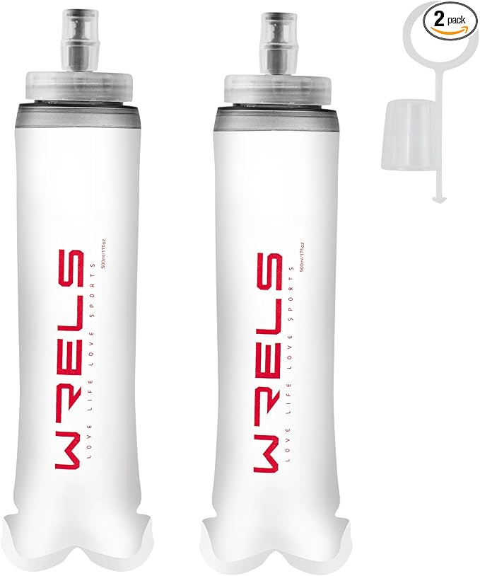 Soft Flasks Soft Running Water Flask Collapsible Soft Water Bottles Small by WRELS