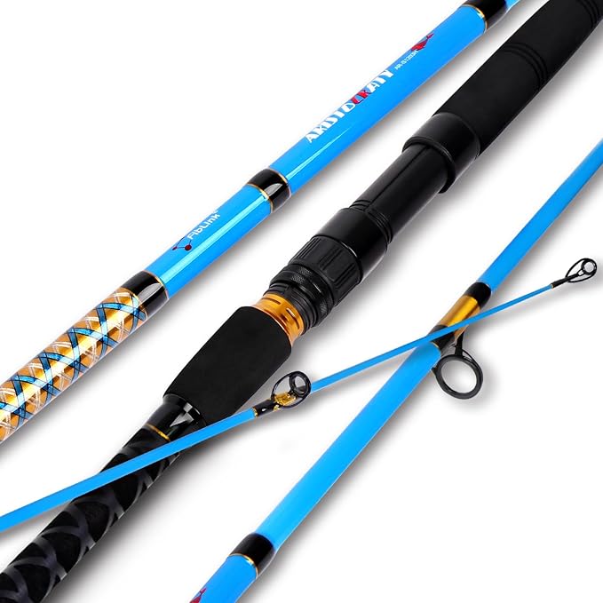 Fiblink Surf 2-Piece/3-Piece/4-Piece Fishing Rod Spinning/Casting Carbon Fiber by Fiblink