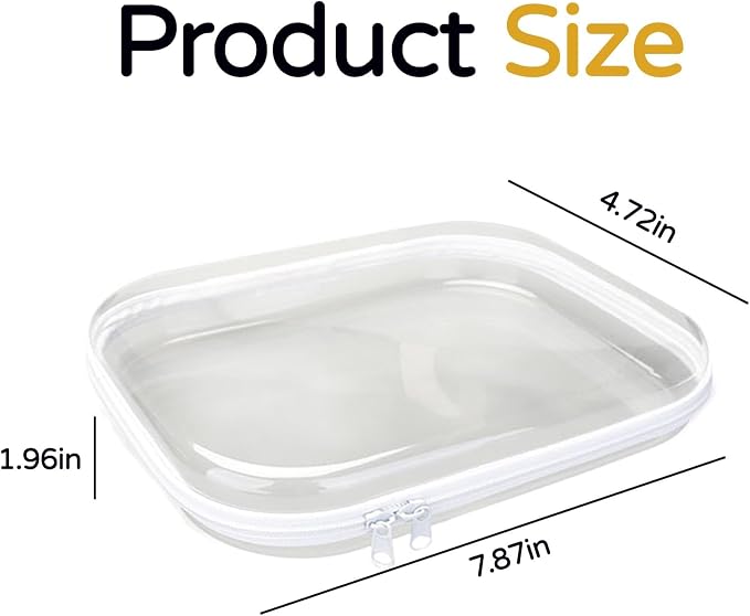 3PCS Zippered Transparent Cases - Image 2
