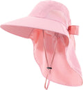 Womens Sun Hat UV Protection, Foldable Waterproof Wide Brim Bucket Hats by DOCVIT