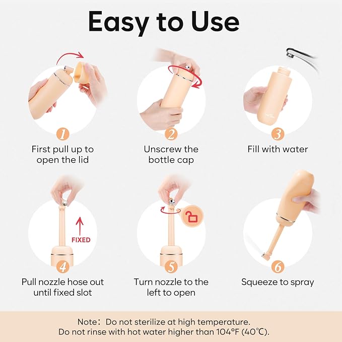 Easy@Home Portable Travel Bidet: Peri Bottle - Image 4