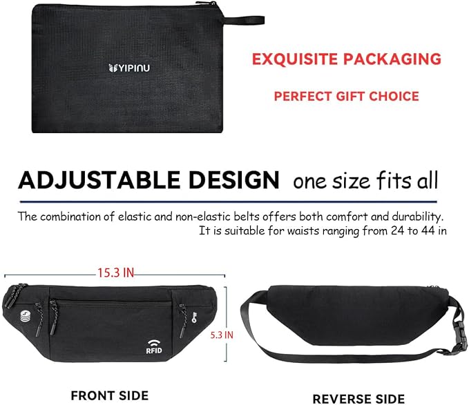 Travel Money Belt for Men and Women hidden slim passport holder - Image 8