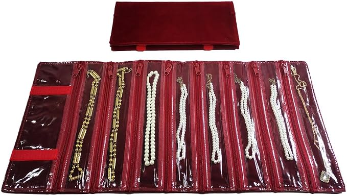 Travel Jewelry Roll Bag Portable Organizer Pouch - Image 4