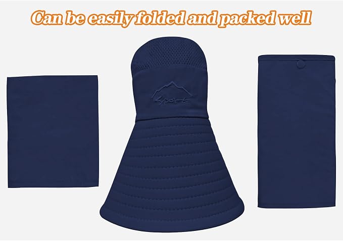 Sun Hats for Men Women Fishing Hat UPF 50+ Breathable Wide Brim Summer UV - Image 6