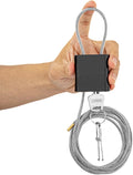 Adjustable Cable Locks with 3 Keys | 6.56ft L x 1/6in D Aluminum Steel Cable by BOZZYS