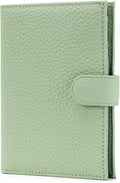 RFID Slim Passport Holder for Women, Compact Leather Passport Wallet by Karmiir