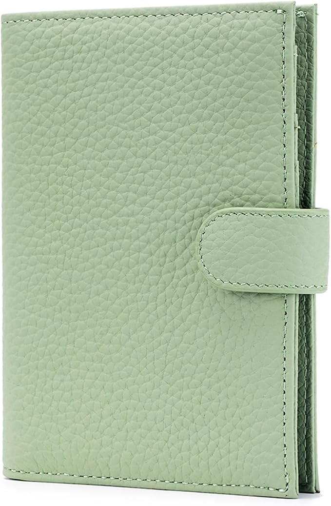RFID Slim Passport Holder for Women, Compact Leather Passport Wallet by Karmiir