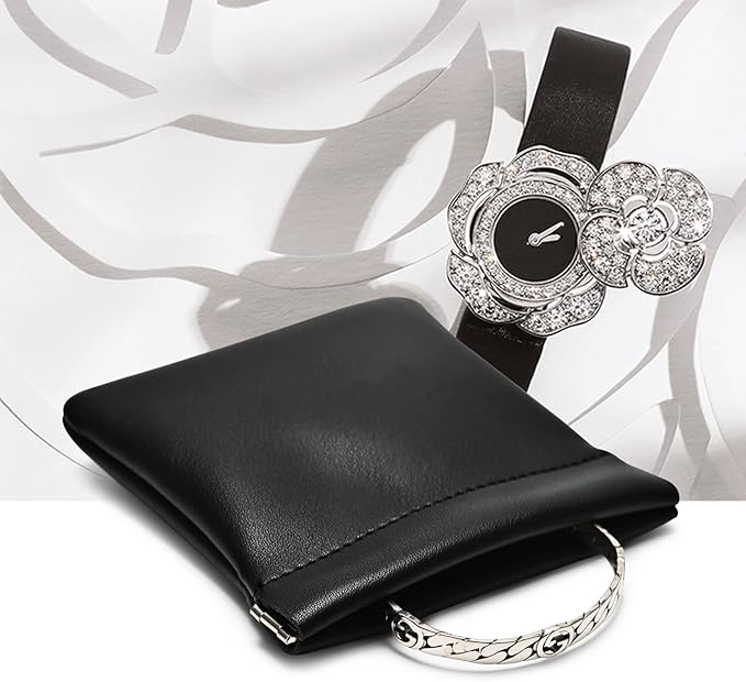 PU Leather Jewelry Travel Bag Leather Jewelry Pouch Christmas, Wedding Party - Image 4