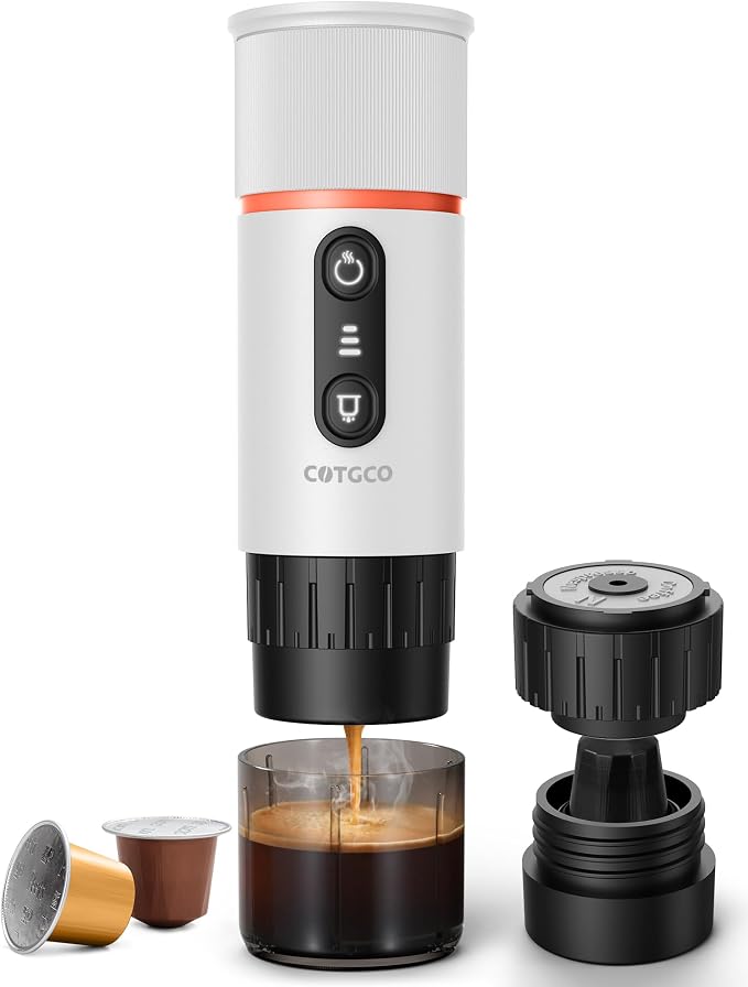 Portable Espresso Maker 20 Bar Self‑Heating & Auto-off | 13500 mAh Battery by Unknown