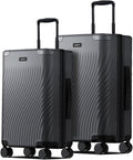 ECOHUB Hardside Expandable Carry On Luggage Sets, Recycled PC 20/24" Rolling by ECOHUB