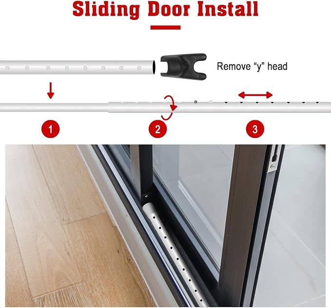 SECURITYMAN 2-in-1 Door Security Bar & Sliding Patio Door Security Bar via - Image 9