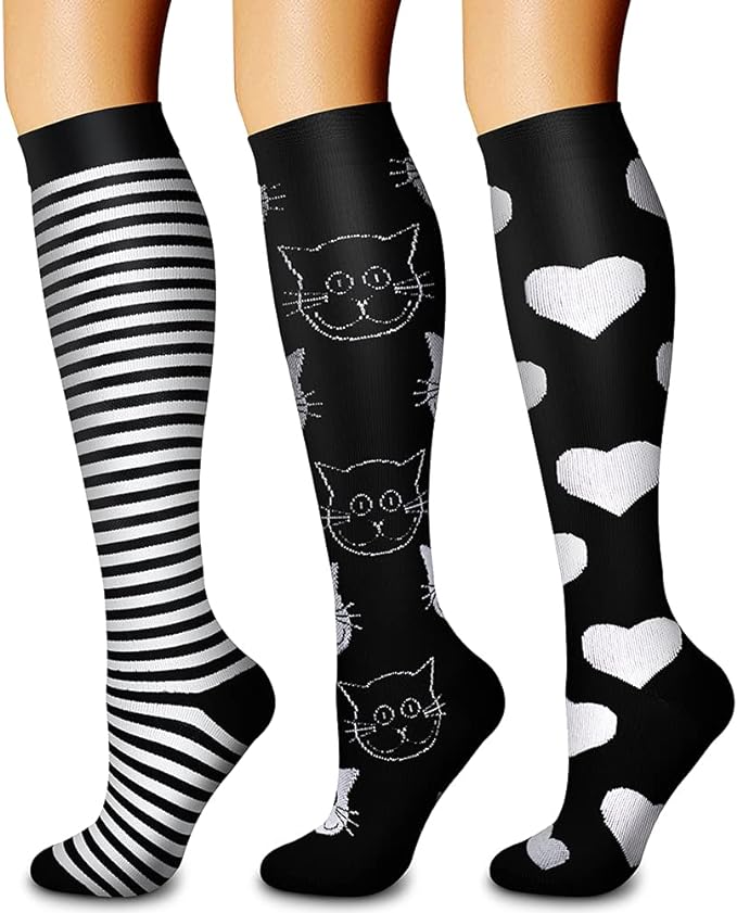 CHARMKING Compression Socks for Women & Men Circulation 15-20 mmHg is Best by CHARMKING
