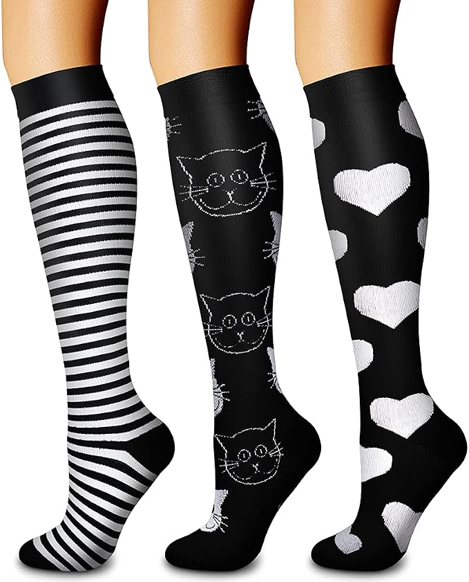 CHARMKING Compression Socks for Women & Men Circulation 15-20 mmHg is Best by CHARMKING