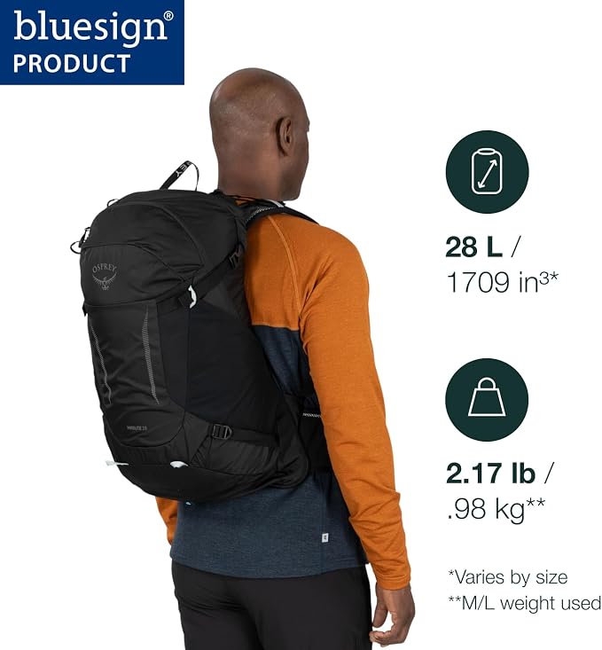 Osprey Hikelite 28L Unisex Hiking Backpack, Atlas Blue - Image 2