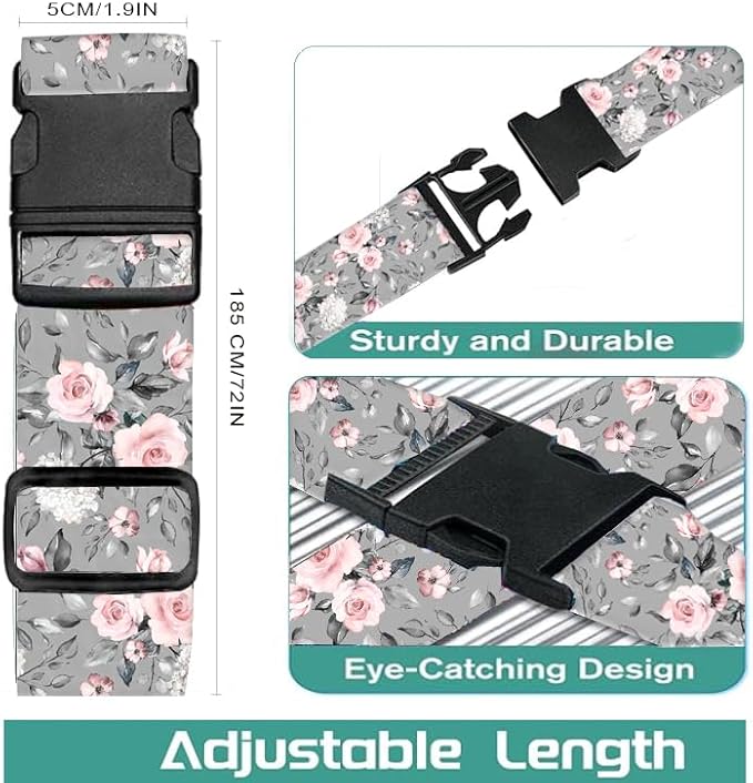 Luggage Straps for Suitcases Travel Belt Accessories, Cute Suitcase Strap - Image 5