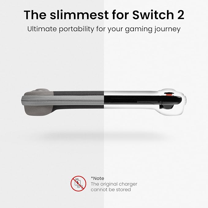 tomtoc Slim Carrying Case for Nintendo Switch 2 Model 2025, Odorless Felt - Image 3