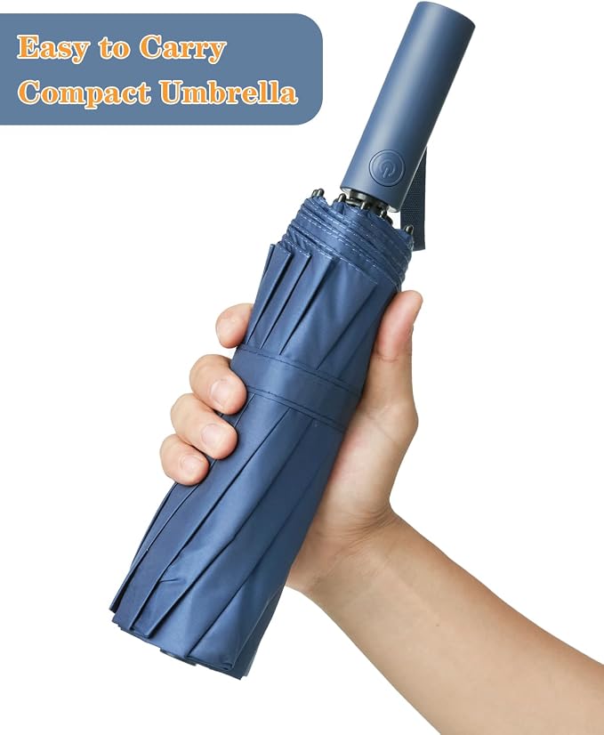 Large Double-Ribs Umbrella Automatic Folding Umbrella - Image 3