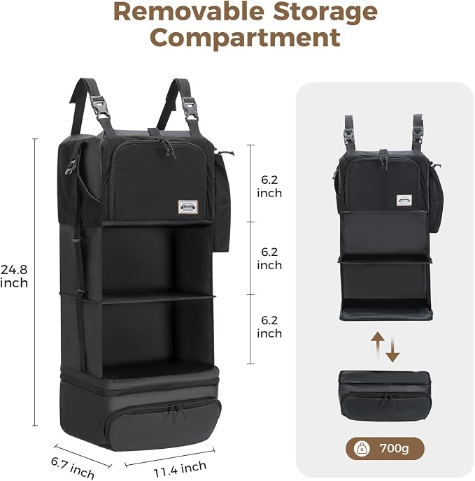 Hanging Packing Cubes for Travel – Portable Closet Organizer - Image 2