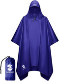 SaphiRose Hooded Rain Poncho Waterproof Raincoat Jacket by SaphiRose