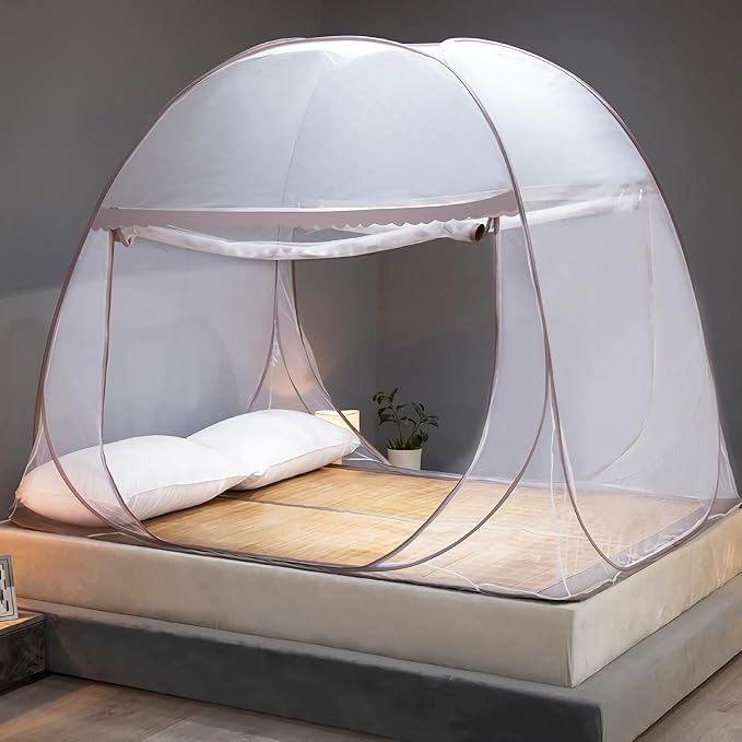 Mosquito Net for Bed, Folded Size 12 inch Portable Camping Travel Mosquito Net by HARWAVE