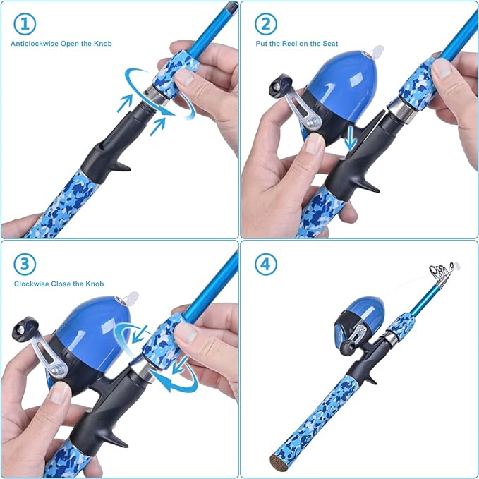 CODEK Kids Fishing Pole Set - Image 3