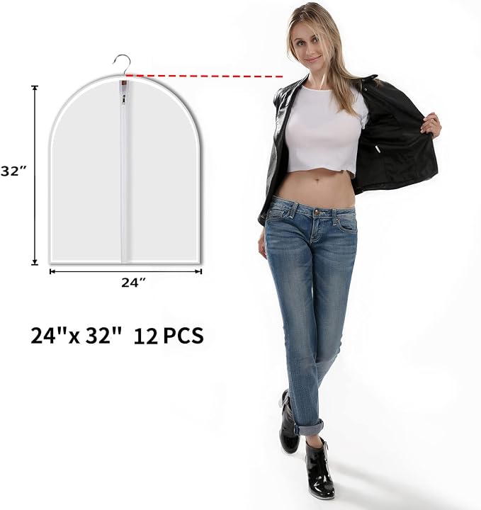 Clear Garment Bags Clothes Covers Protecting Dusts - Image 2