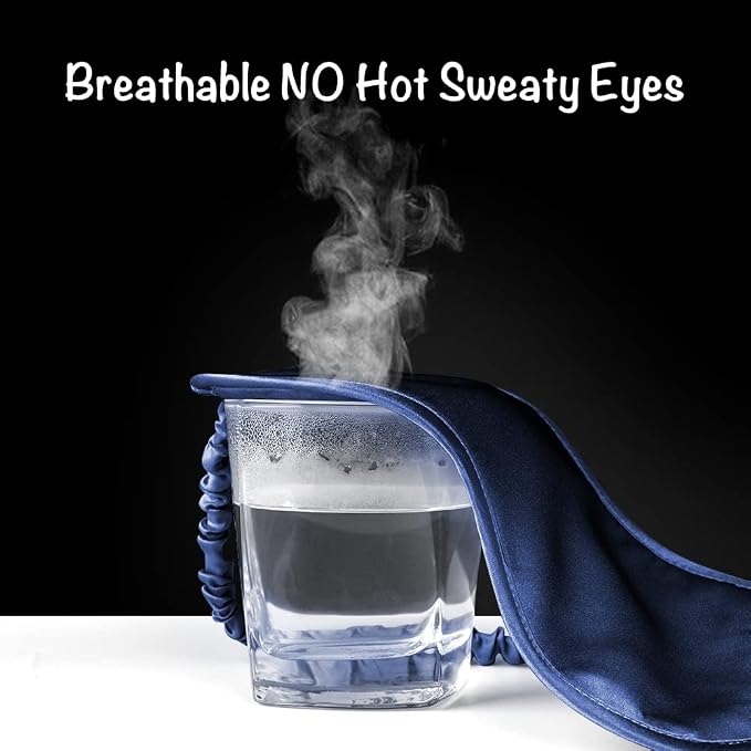 LULUSILK Mulberry Silk Sleep Eye Mask Blindfold - Image 4