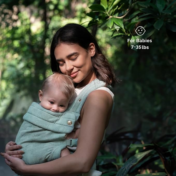 NEST BLANCHE Baby Carrier – Soft Cotton Linen Blend - Image 3