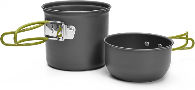 Odoland Camping Cookware Stove Carabiner Canister Stand Tripod and Stainless - Image 8