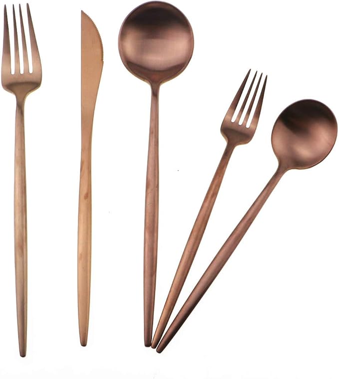 Gugrida 20-Piece 18/10 Stainless Steel Flatware Silverware, Luxury Dinnerware - Image 6