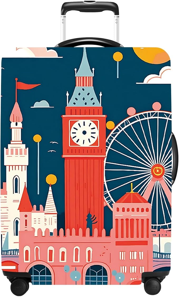 Luggage Cover Washable Suitcase Protector Anti-Scratch, Stretchable Fit by THISFIND