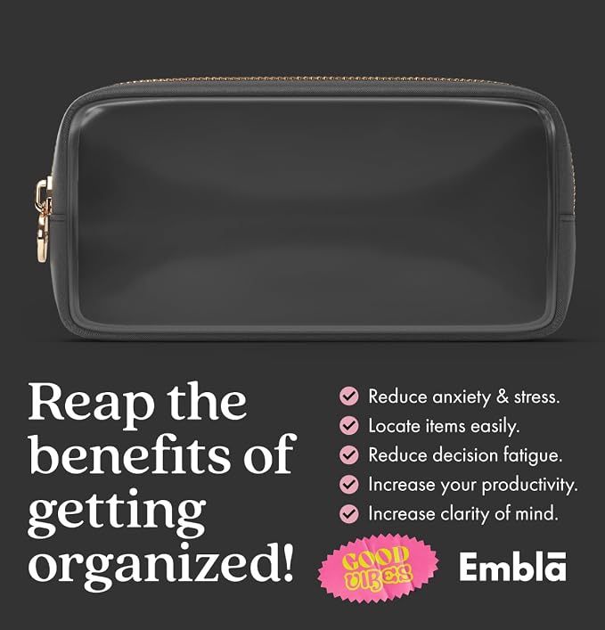 Clear Makeup Bag Zipper Pouch, Transparent Cosmetic Case Organizer, TSA - Image 6