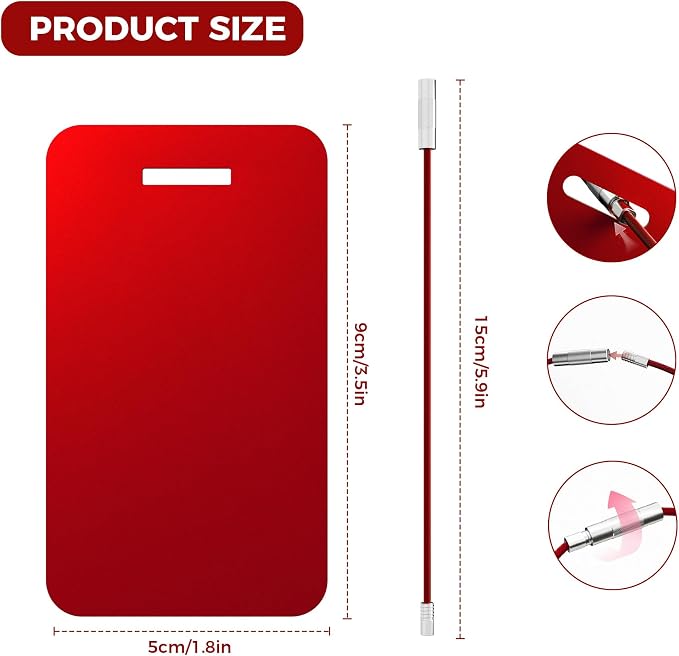 Personalized Luggage Tags, Custom Luggage Tags 4 Pack TSA Approved Double Sided - Image 4