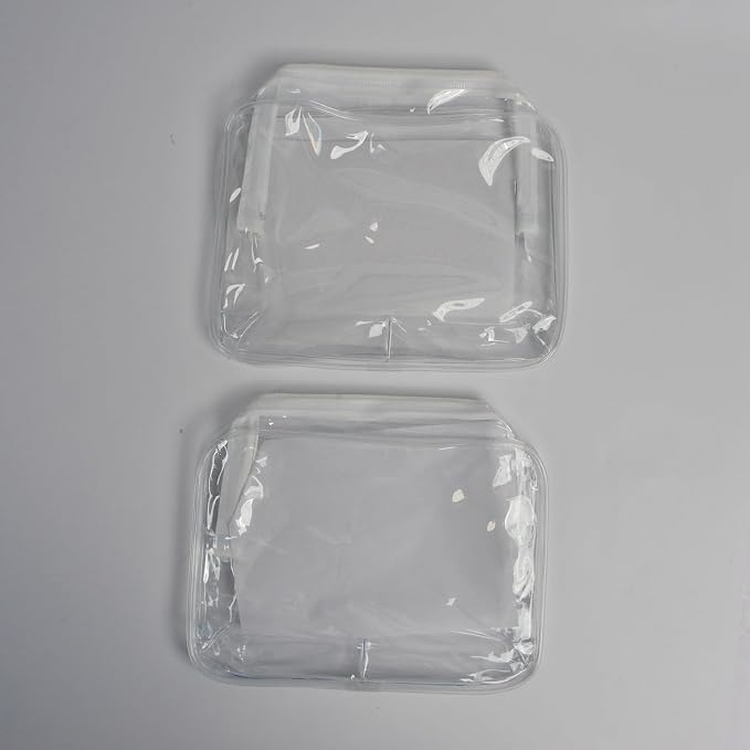 Lermende 2pcs Clear Toiletry Bag TSA Approved Travel Bag, Carry On - Image 5