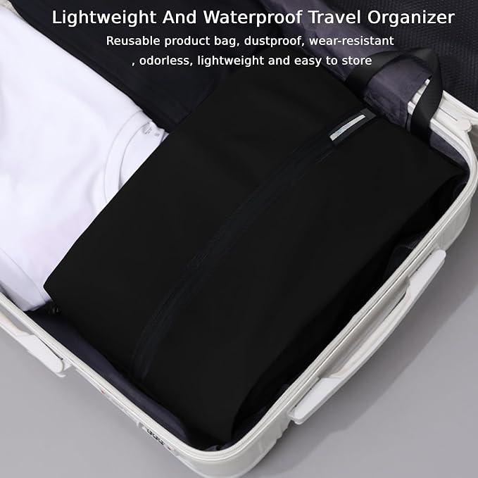 Shoe Bag Odor-Absorbing Water-Resistant, Travel Friendly Golf Shoe Bag - Image 4