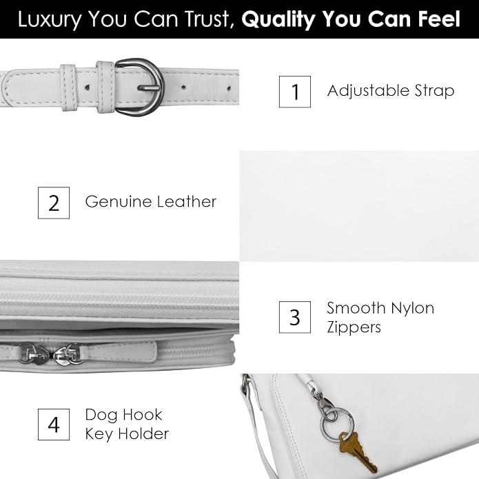 ili New York Genuine Leather Crossbody Bags - Image 5
