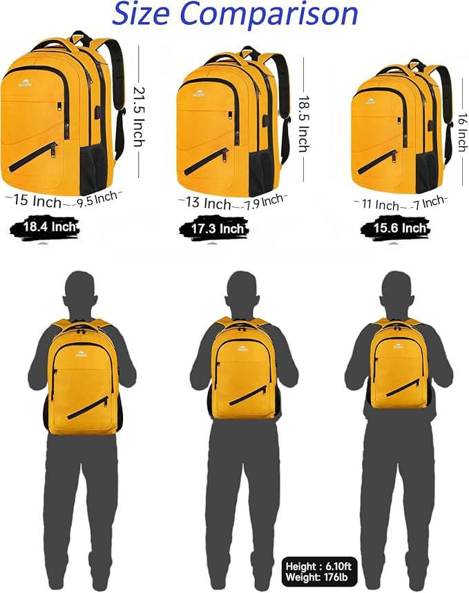 MATEIN 18.4 Inch TSA Approved Backpack, Extra Large 50 L Outdoor Carryon - Image 4