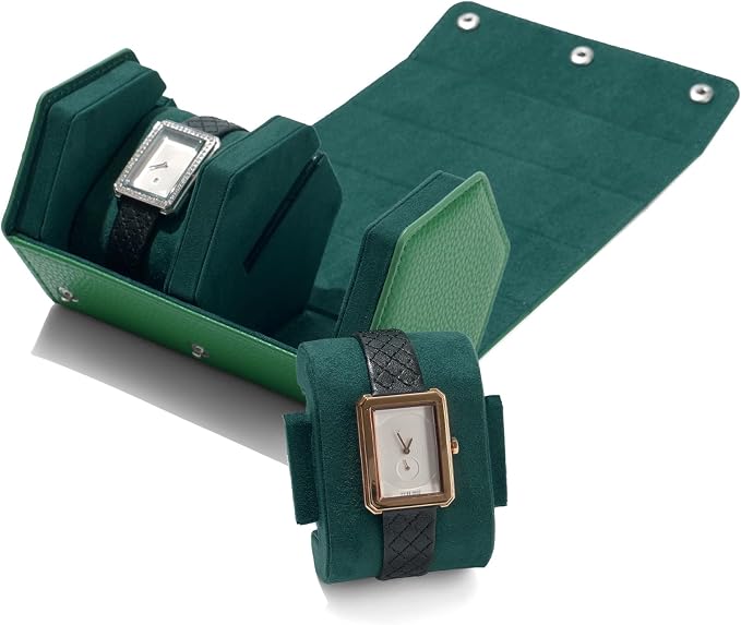 Oirlv Luxury Hexagonal Leather Watch Travel Case Watch Organizer Case - Image 7