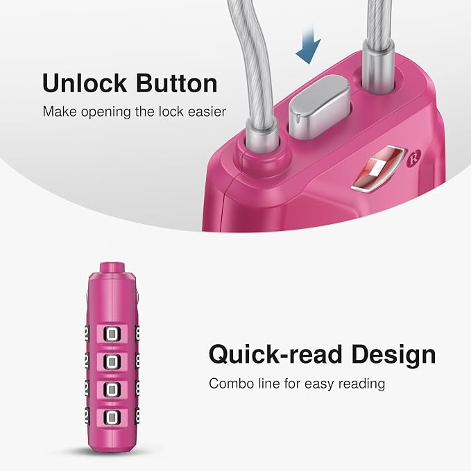 Puroma TSA Approved Luggage Lock, Gym Locker - Image 4