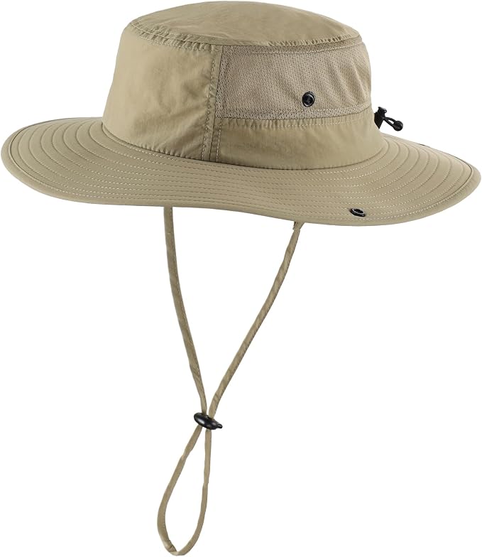 Home Prefer UPF50+ Mens Sun Hat Wide Brim Womens UV Protection Beach Bucket Hat by HomePreferHatsCaps