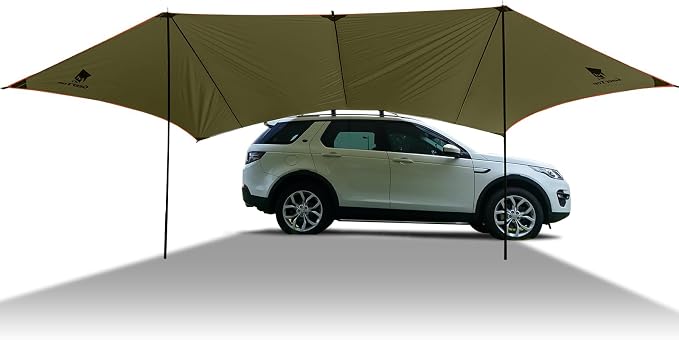 GEERTOP Large Car Side Camping Awning 19 x 11 ft SUV Canopy Tarp Waterproof by GEERTOP