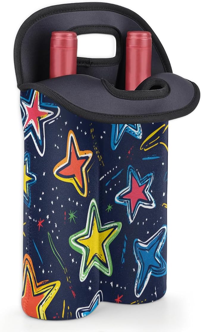 Neoprene Wine Tote, Bottle Carrier Gag Insulating Neoprene Thicker, Insulated - Image 4