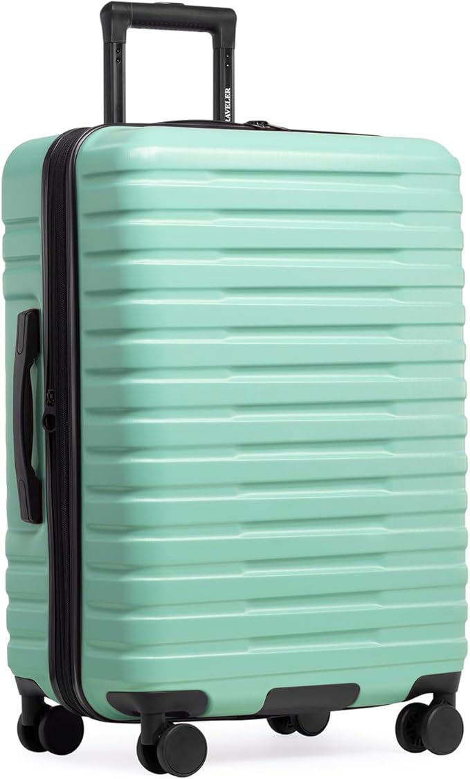 U.S. Traveler Boren Polycarbonate Hardside Rugged Travel Suitcase Luggage by USTraveler
