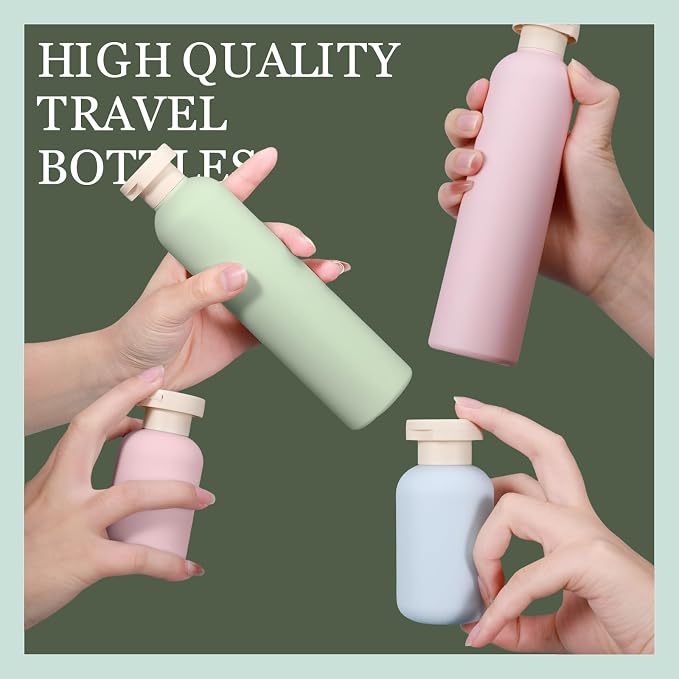 ASEVAT 10 oz Plastic Leak Proof Travel Bottles - Image 7