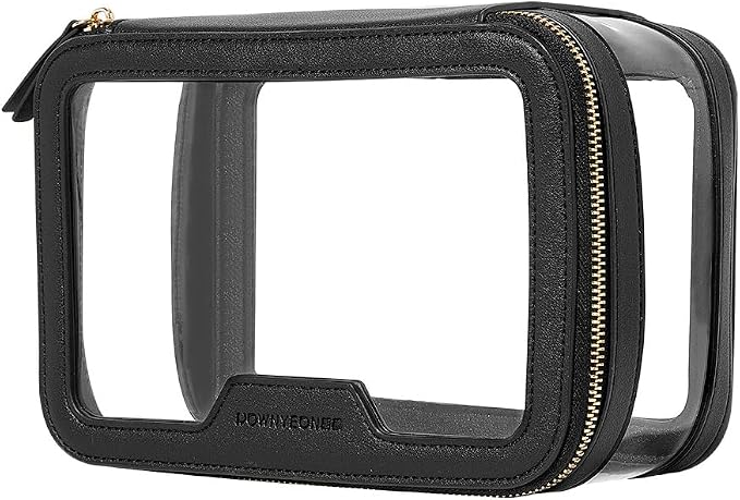 ROWNYEON Clear Makeup Case Toiletry Bag Multipurpose Travel Makeup Train Case by CAMDEEZ